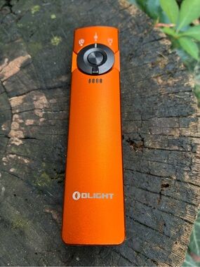 🔦 Exclusive Olight Arkfeld Pro Orange LED Triple Light Source Flat Portable